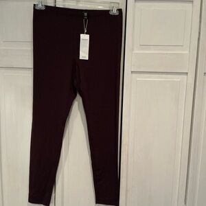 Eileen Fisher Dark Burgundy Leggings